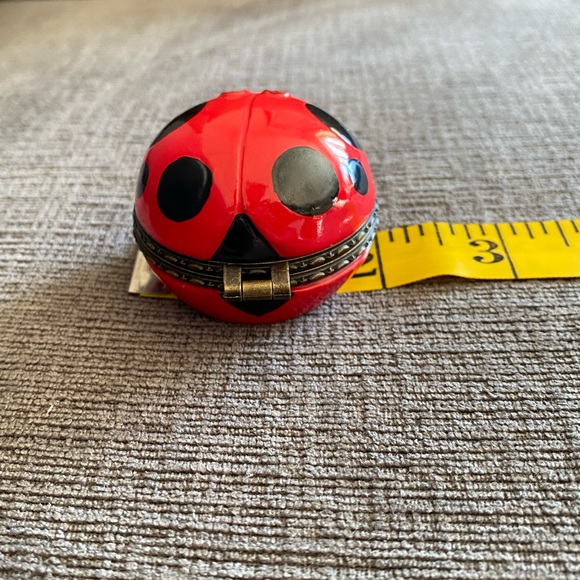 Vintage 1998 House of Lloyd Lucky Ladybug Ceramic Trinket Box - Picture 11 of 12